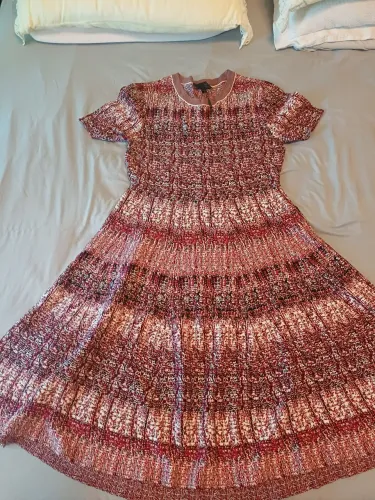 Vestido em linha longuete