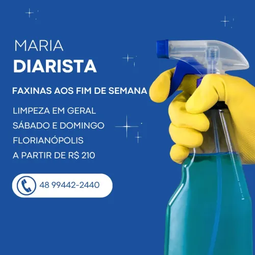 Diarista - Faxina no fim de semana