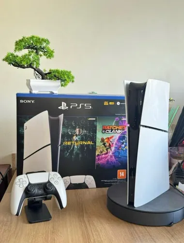 Ps5 slim mídia digital 1 TB + fone