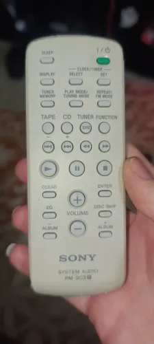 CONTROLE REMOTO SONY MODELO RM-SC3 FUNCIONANDO. 
