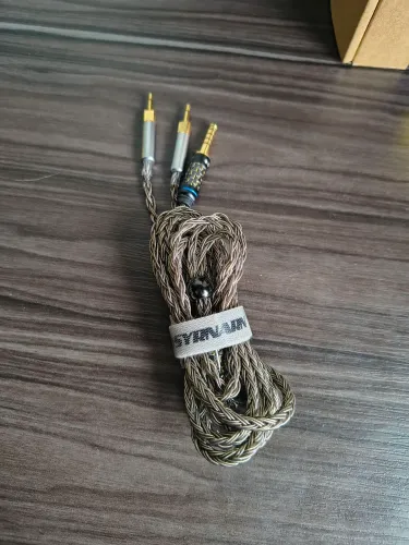 Cabo Syrnarn balanceado 4.4mm para headphones 2x2.5mm (Sennheiser HD700, Sivga, Sony) 