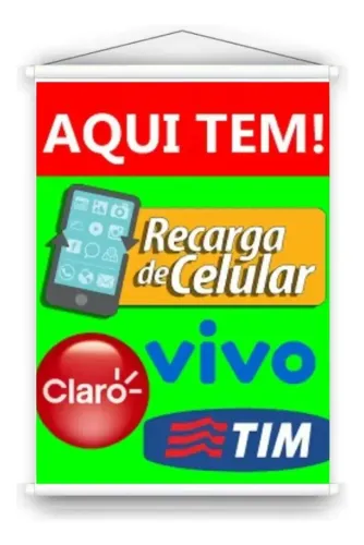 RECARGA DE CELULAR PARTIR DE R$22,00