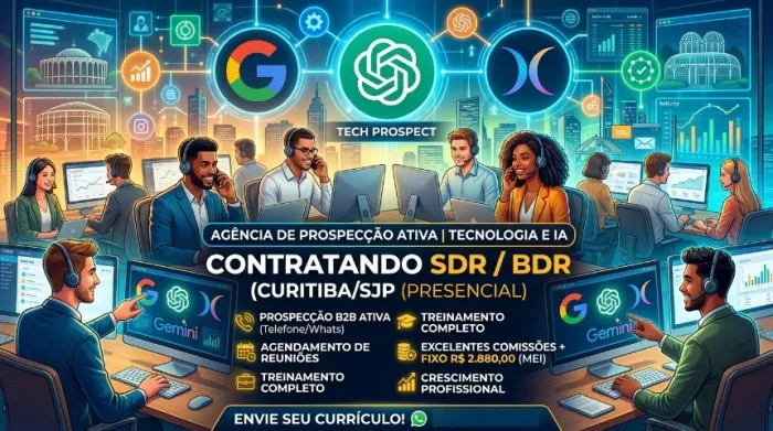 CONSULTOR(A) DE PRÉ-VENDAS / SDR | TECNOLOGIA E INTELIGÊNCIA ARTIFICIAL