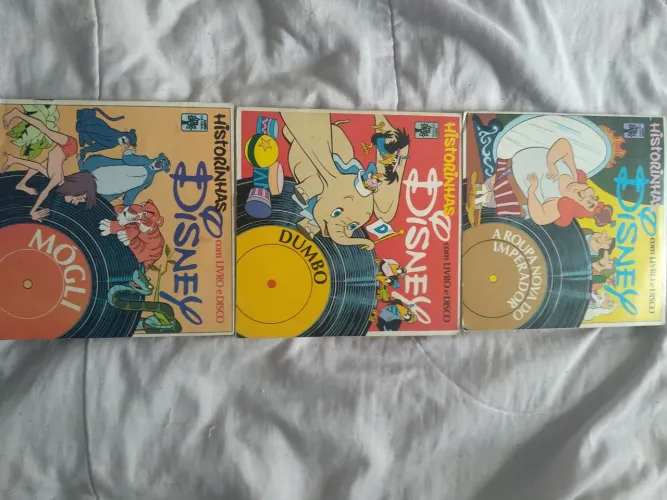 IBRECHÓ - LOTE COM 10 HISTORINHAS DISNEY COM LIVRO E DISCO - CONSULTE A VENDA POR UNIDADE