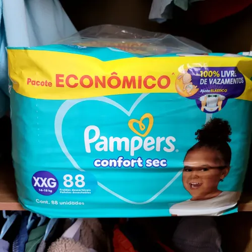 162 Fraldas Pampers Confort Sec XXG