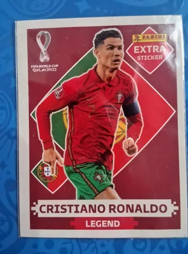 Figurinha Cristiano Ronaldo Legend Bordô Copa do Mundo Qatar 2022