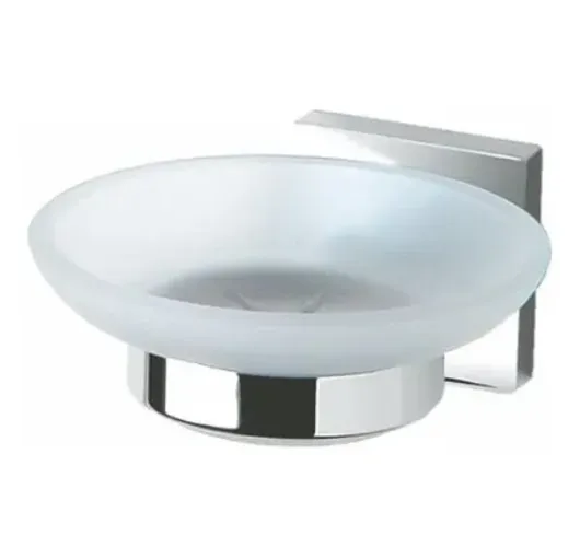 Saboneteira De Parede Quadra Cromado 12121010 perflex