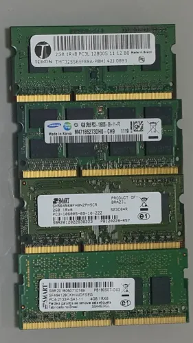 Memoria RAM Notebook DDR3, DDR3L, DDR4 ideal para upgrade, assistência e reposição 