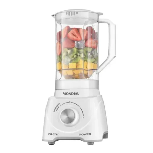 Liquidificador Mondial L97W 2 Velocidades + Pulsar 550W - Branco - 220V Novo com NF