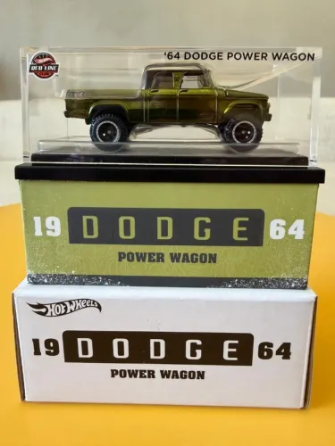 Hot Wheels RLC 1964 Dodge Power Wagon Olive Spectraflame
