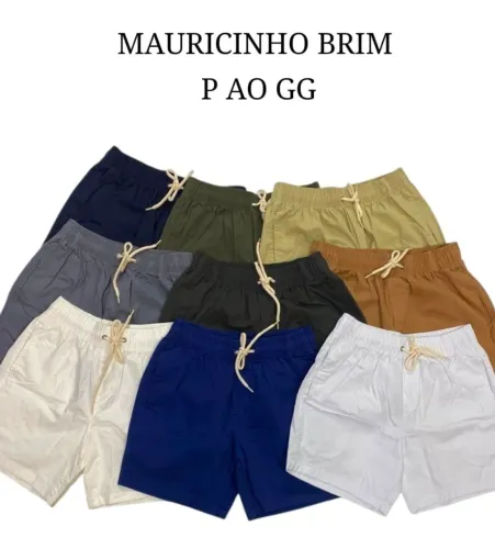 Shorts Mauricinho Brim Masculinos