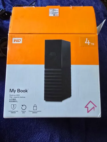 HD Externo 4TB WD My Book - Alta Capacidade