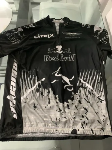 Camisa Ciclista Red Bull com Porta Objetos Original