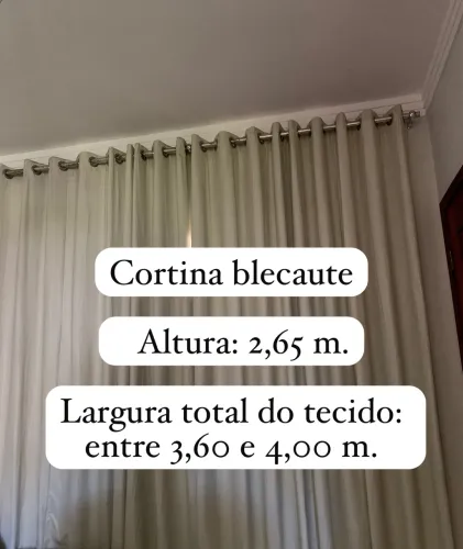 Cortina blecaute 100% vedação