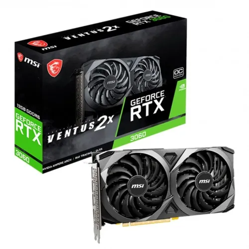 Placa de Vídeo NVIDIA MSI RTX 3060 Ventux 2x