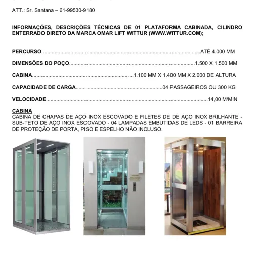Plataforma cadeirante de luxo