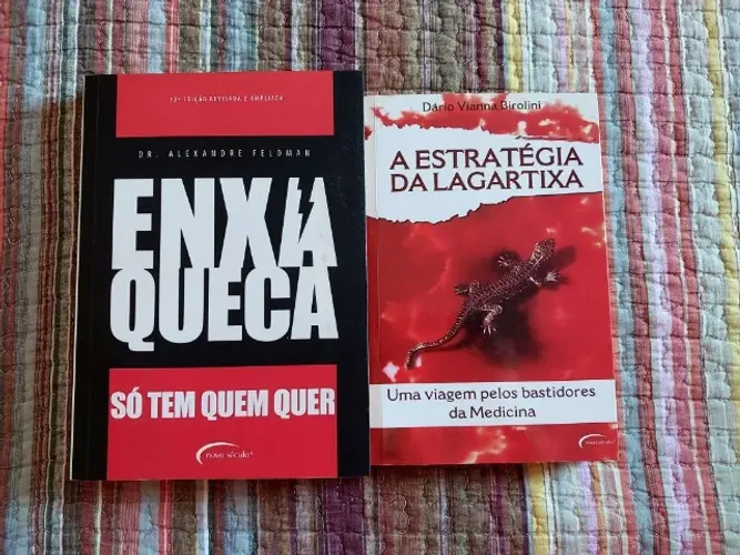 Livros: Enxaqueca - Só Tem Quem Quer e A Estratégia da Lagartixa