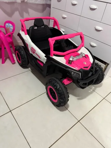 Carrinho Elétrico Infantil Maverick Utv 24v Cor RosaVoltagem Do Carregador 110v/220v