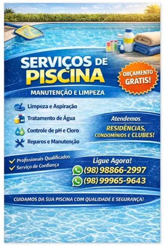 Limpeza de piscinas