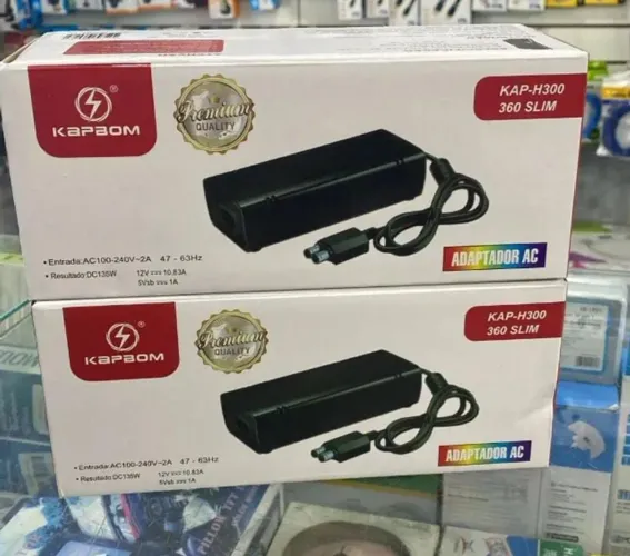 Fonte de Alimentação 2 Pinos XBOX 360 SLIM KAPBOM KAP-H300