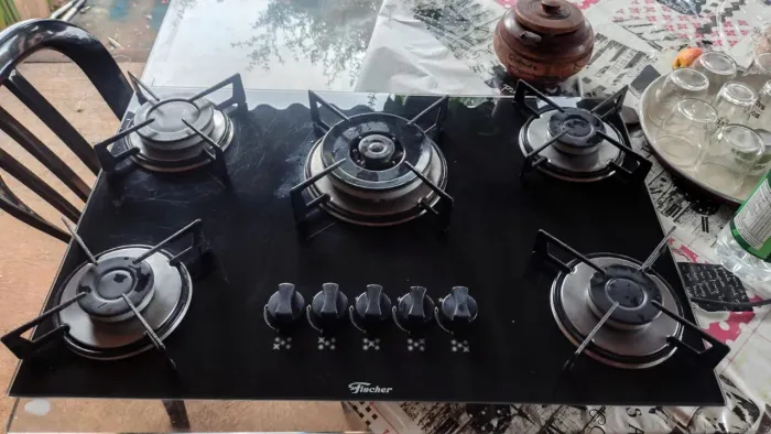 Fogão cooktop 5 bocas