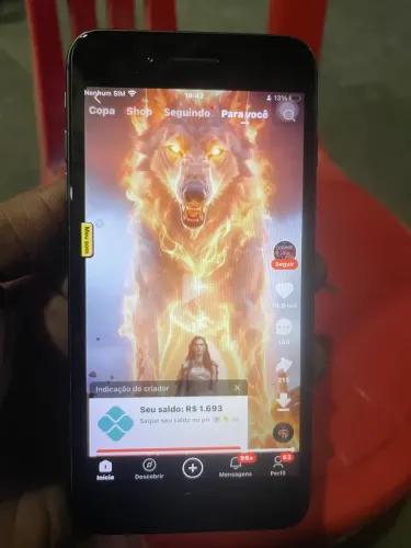 iPhone 8 Plus em perfeito estado