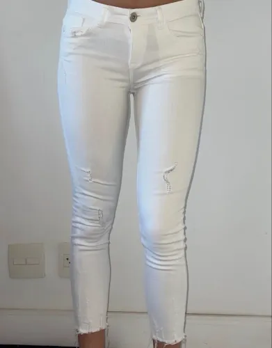 Calça branca Zara