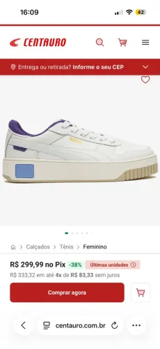 Tênis Puma Carina Street BDP - Feminino