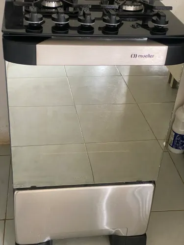 Fogão Espelhado 4 Bocas Mueller Decorato Vetro