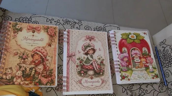Moranguinho caderno papel de carta 