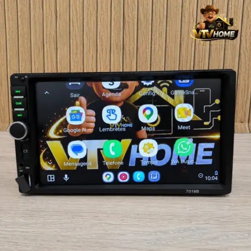 Multimidia 2DIN Com Carplay e Android Auto Com Fio + Entrega Inclusa