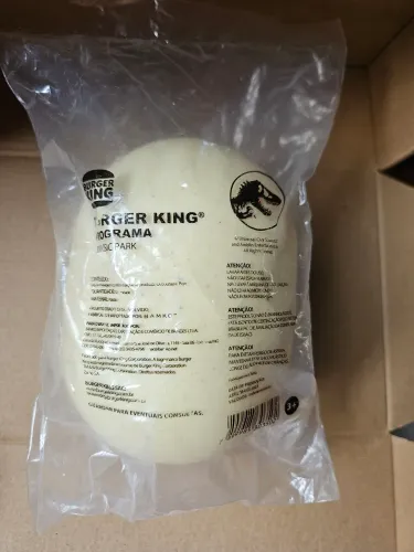 Ovo de dinossauro Jurassic Park Burger King