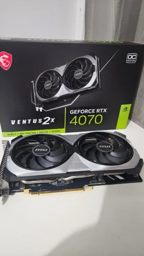 Placa de Video Rtx 4070 12Gb Seminova 3 meses de garantia ( Estudo trocas por outras placa