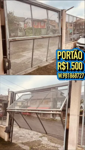 Portão de garagem 3m. A. X. 3,50 L