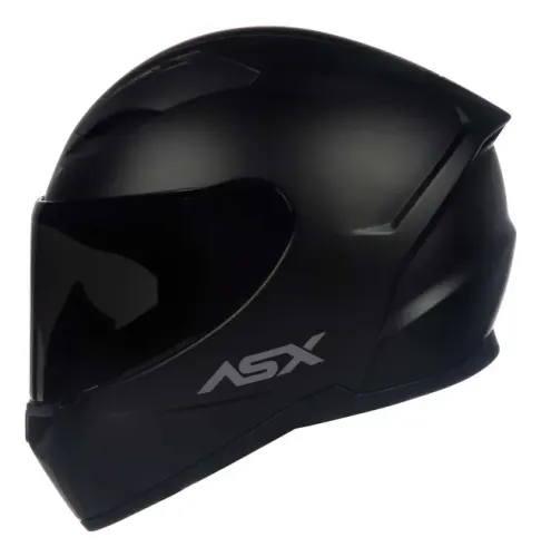 Capacete Asx City Solid Preto Fosco com Grafite - Inmetro