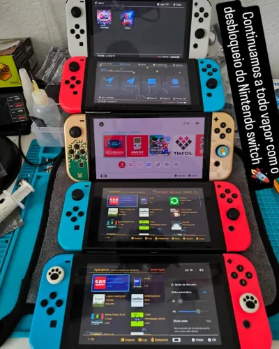 D.e,s'b.l,o'q.u,e'i.o de todos os modelos de Nintendo switch