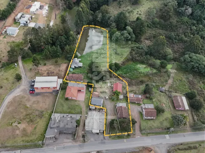 Terreno com 4 casas e lago, área de 5.000 m² - Brasília, São Bento do Sul - SC