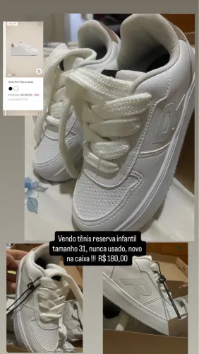 Tênis Reserva infantil 