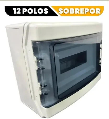 CAIXA QUADRO DE MONTAGEM PARA CARREGADOR 12 POLO SOBREPOR IP65