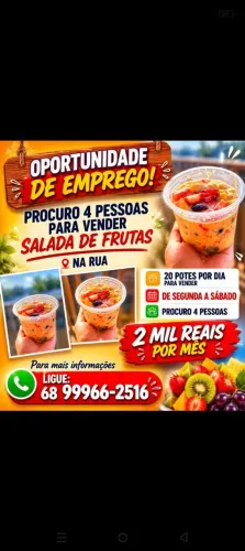 Vender salada de frutas 