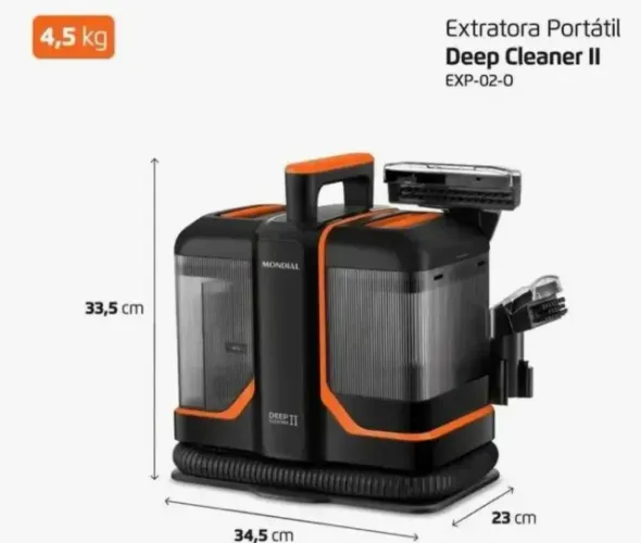 Extratora e Higienizadora Portátil Deep