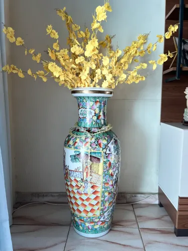 Vaso Grande de Cerâmica Decorativo