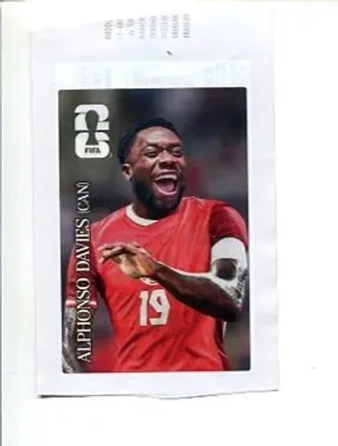Figurinha da Copa Alphonso Davies Coca Cola
