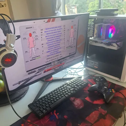 Pc gamer xeon 2680v4 + rx580 + monitor