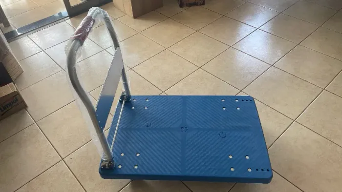 Carrinho De Carga Plataforma Dobrável Capacidade 300kg Aço