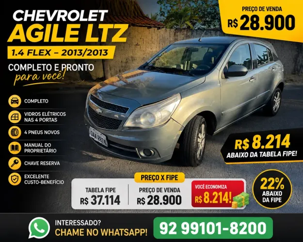 Chevrolet Agile LTZ 1.4 MPFI 8V Flexpower 5P 2013