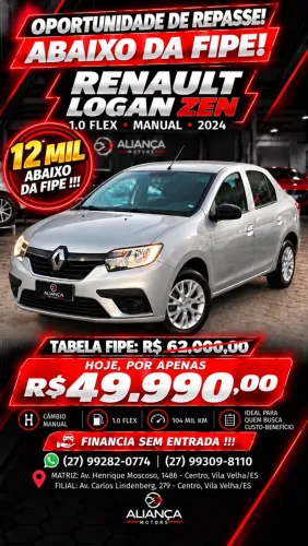 Renault Logan Zen Flex 1.0 12V 4P Mec. 2024