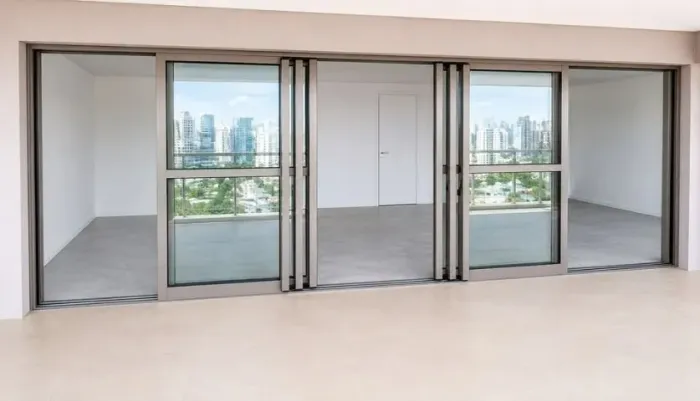 Porta balcão 6 folhas gold 5,64 x 2,14m