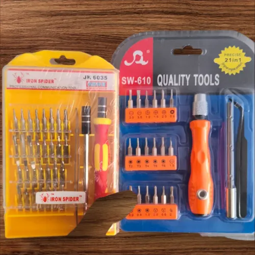 2 Kits jogo de chave para manutenção em celulares e aparelhos eletrônicos