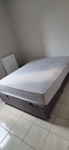 Cama de Casal com Bau + Colchão